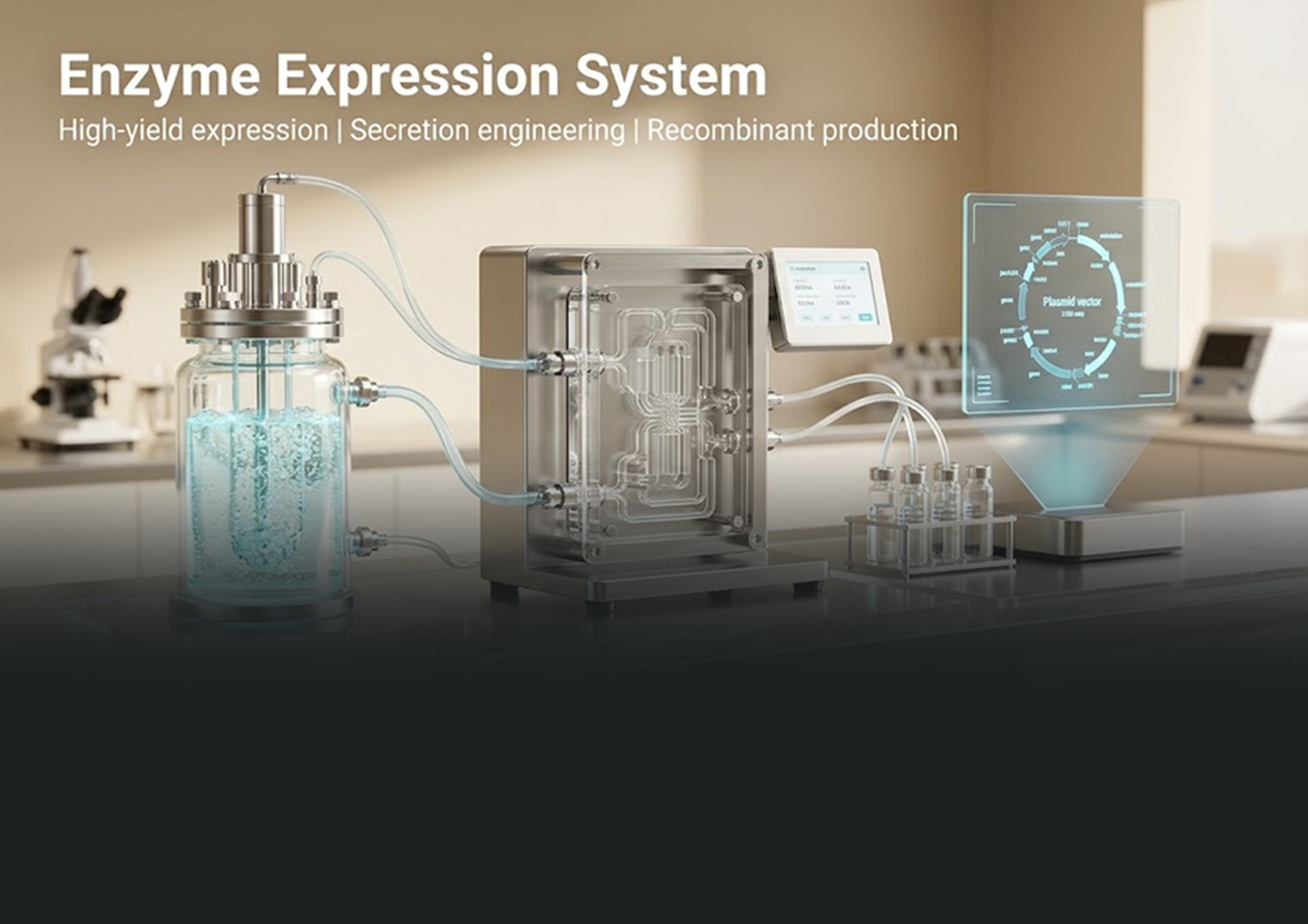 Expression platform for high-yield production — secretion and recombinant production