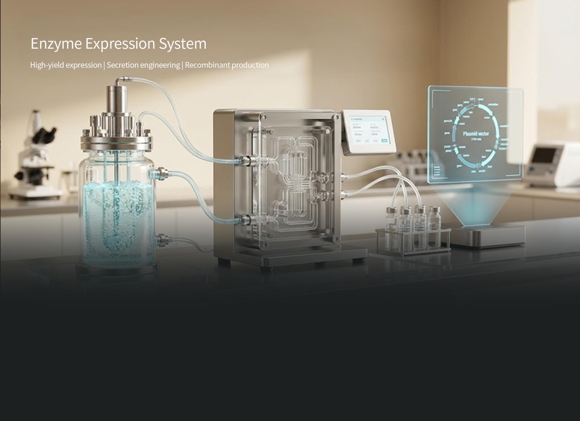 Expression platform for high-yield production — secretion and recombinant production